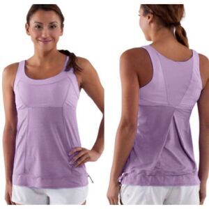 CLULULEMON ATHLETICA Run Ta Ta Topper Tank Size 8-10